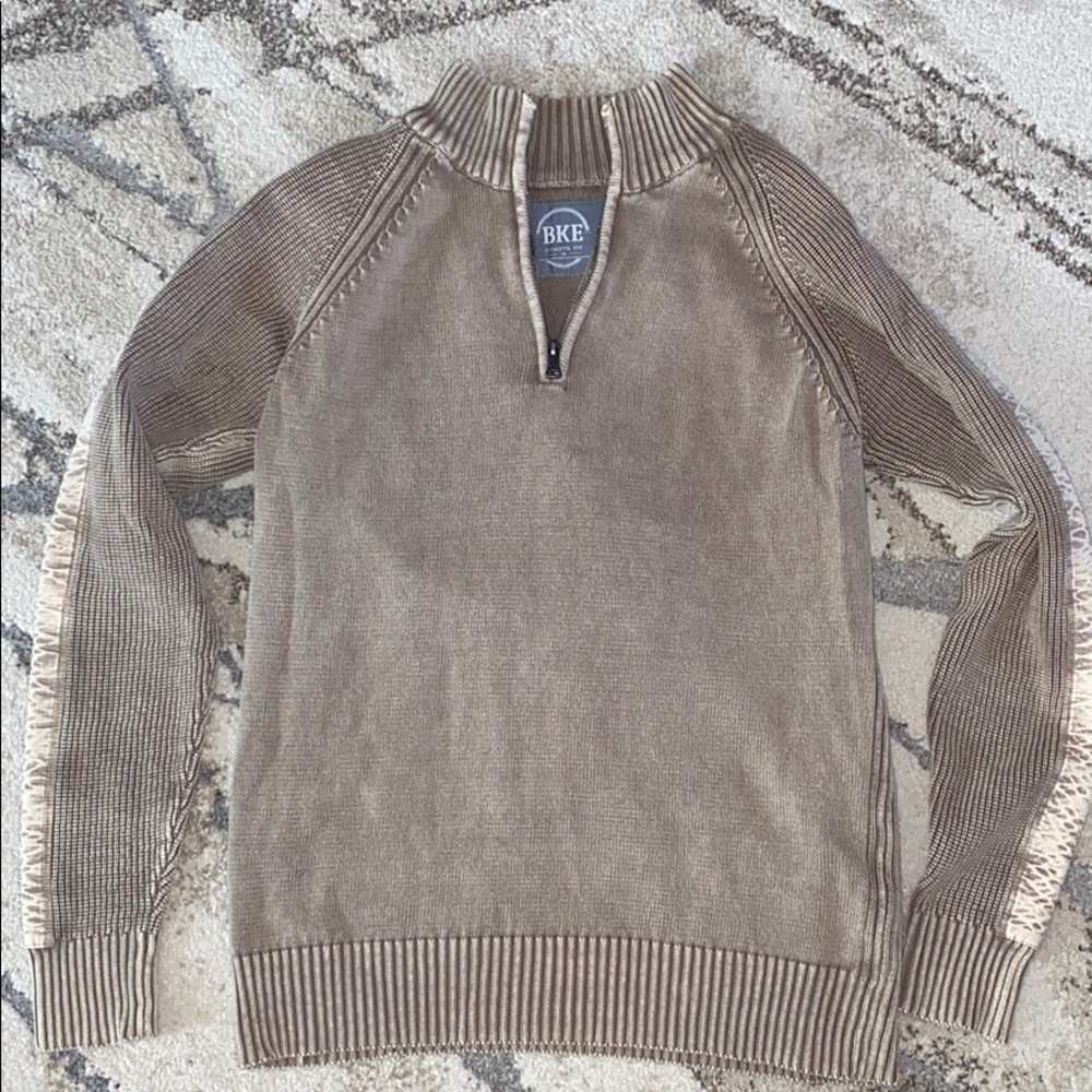 BKE Athletic Fit quarter zip pullover